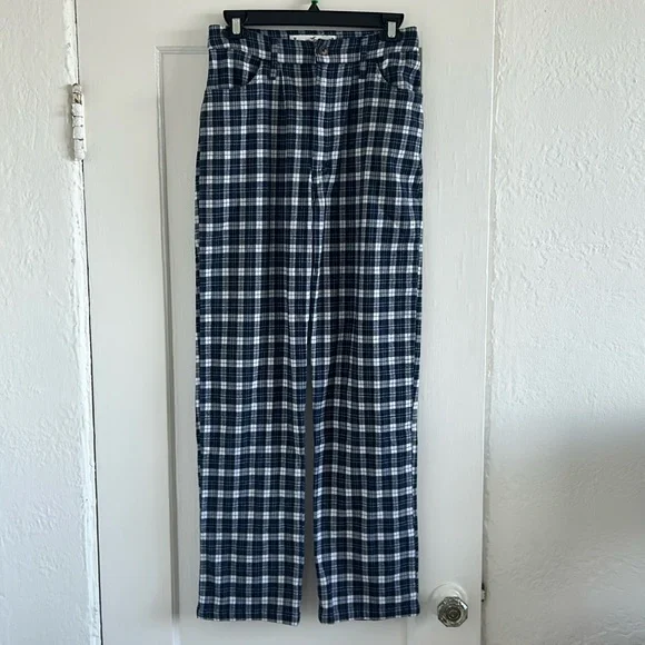 High Rise Flannel Pants - Picture 1 of 1